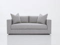 Divano a due posti-Tessuto-185x90x82 cm-Grigio chiaro-Stile moderno