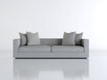 Divano a due posti-Tessuto-188x90x80 cm-Grigio-Design contemporaneo