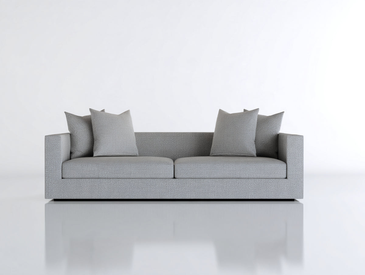Divano a due posti-Tessuto-188x90x80 cm-Grigio-Design contemporaneo