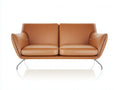 Divano a due posti-Pelle-190x90x82 cm-Cuoio-Design moderno